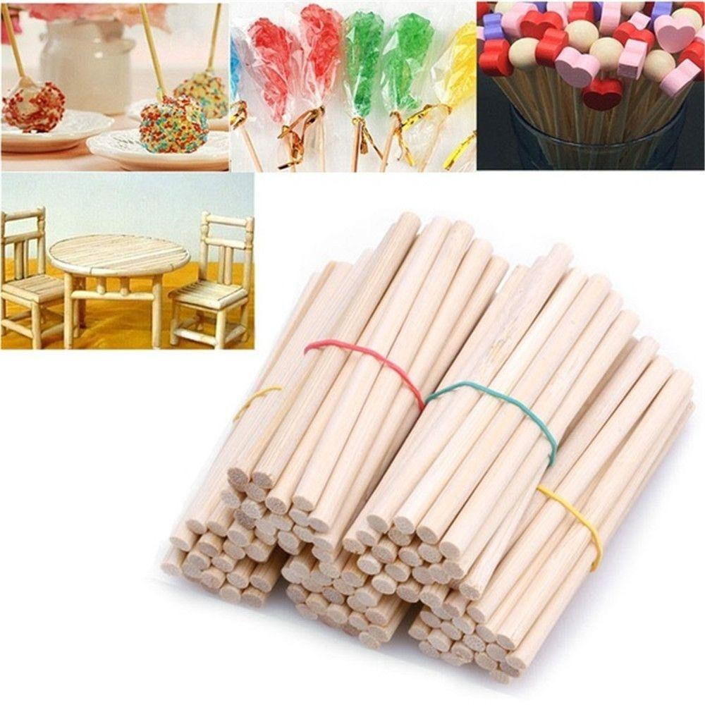 10PCS Round Counting Stick Woodworking Educational Toys Gifts Round Wooden Rods
