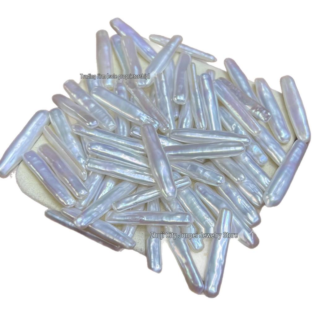 25x5mm Baroque Irregular Lake Yamanaka Pearl Beads - Almost Flawless Raw Material