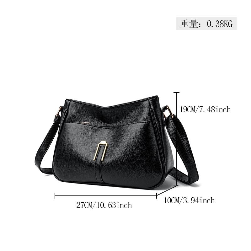 One Shoulder Crossbody Bucket Bag Women's 2025 New Spring and Summer Simple Commuting Fashion Going Out Versatile Mobile Phone Bag Women
