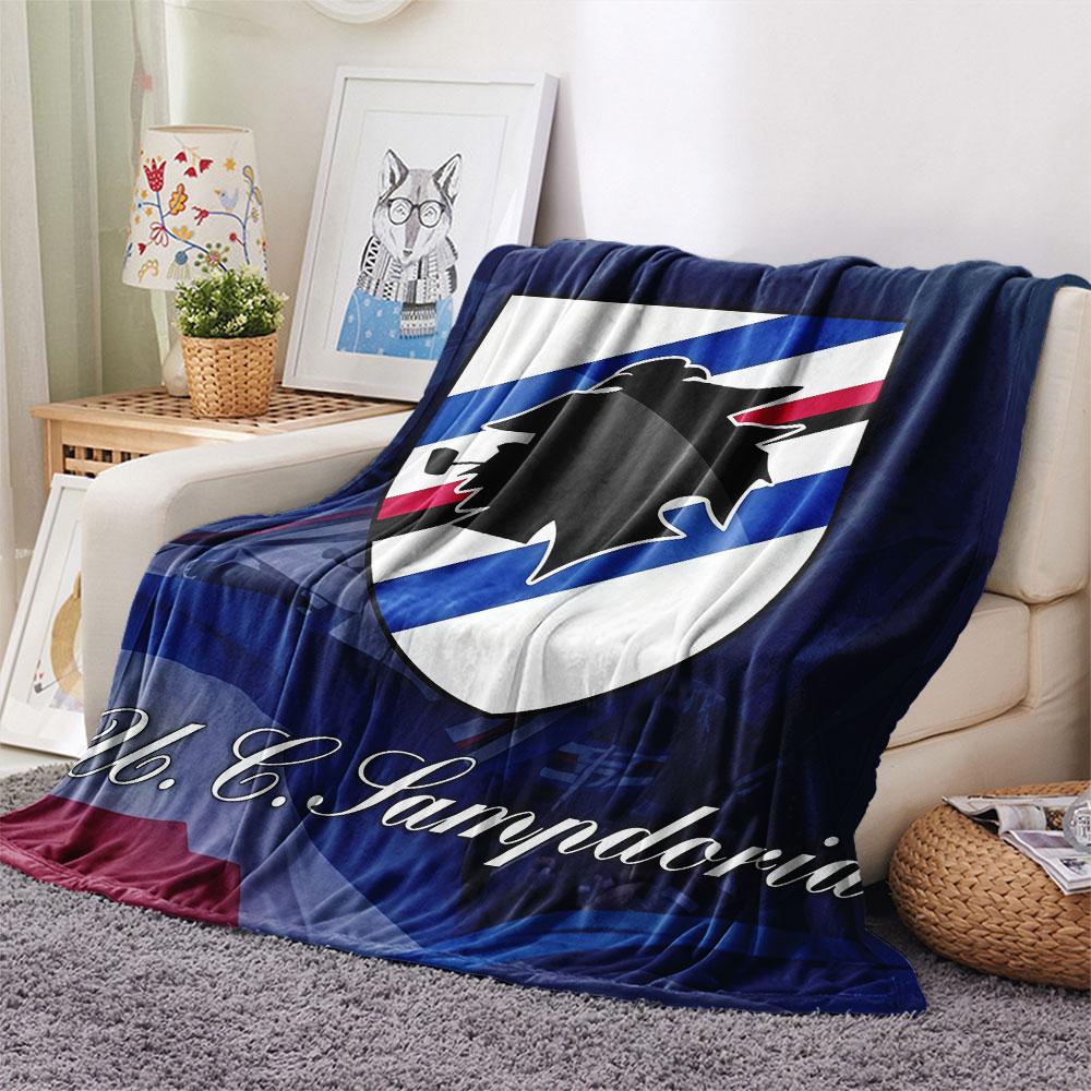 UC. Sampdoria Flanelldecke, Hohe Qualität, Bequem für alle Jahreszeiten, Heimdekoration, Wärme und Komfort