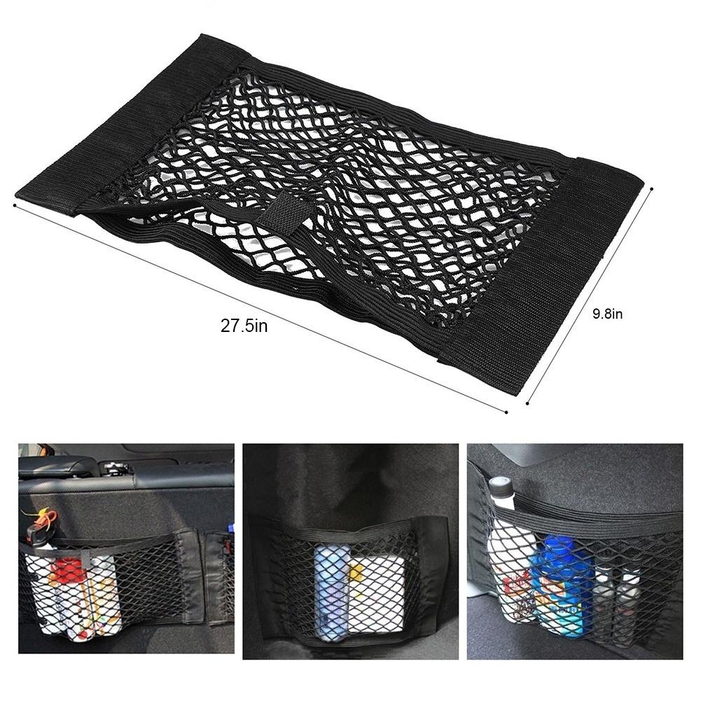 25x50cm Car Back Rear Trunk Storage Bag Mesh Auto Organizer Elastic String Net Pocket Bag