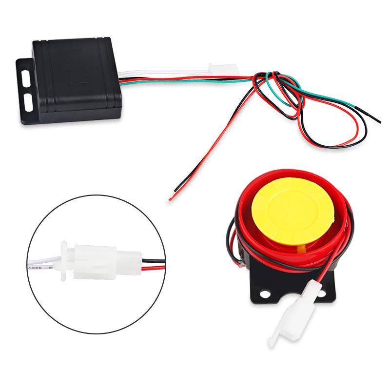 12V Anti-theft Vibration Alarm for Motorcycles & Cars with Dual Remote Control and Easy Installation