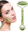 AMENDAS Roller Double Sided Facial Massager Natural Stone Massage Beauty Tool for Face Neck Toning, Firming Serum Application Massage Tool - (1pc