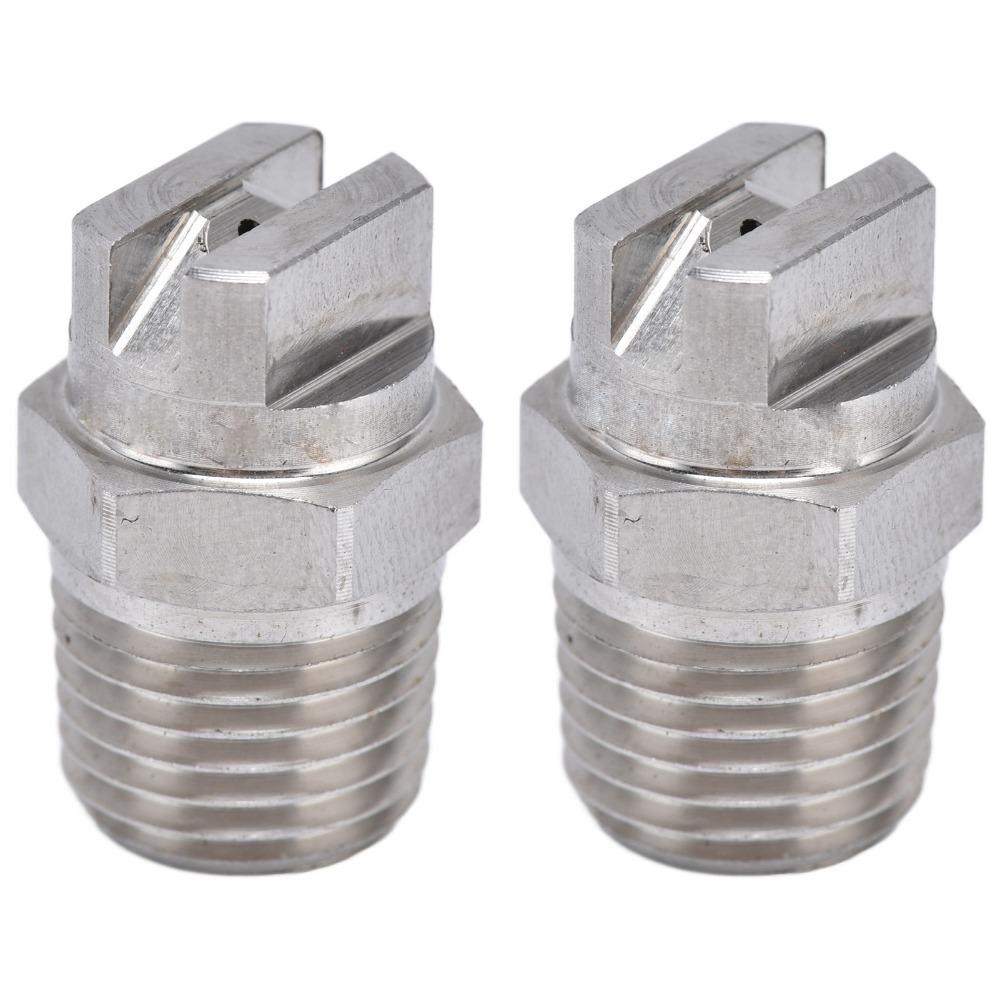 2pcs Stainless Steel Stainless Steel Sprayer 65 Degree Wide Coverage Sprayer  Rain Test