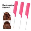 3Pcs Rat Tail Combs Bright Color Heat-Resistant Lightweight Anti-static Hairdressing Rat Tail Combs Salon Supplies
