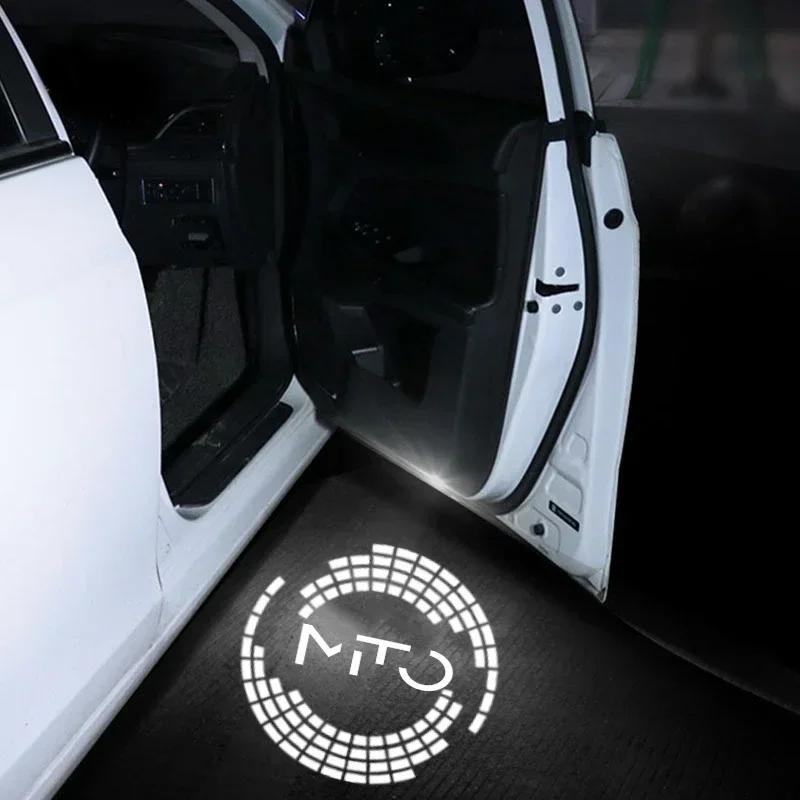 2Pcs LED Door Courtesy Projection Light Welcome Logo Ghost Shadow Lamp for Alfa Romeo Mito 2009-2022 2018 2019 2021 Accessories zl7