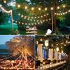 Sphoon Dimmable G40 LED String Lights 50FT/65FT Waterproof Connectable Vintage Fairy Light Chain for Patio Outdoor Decor