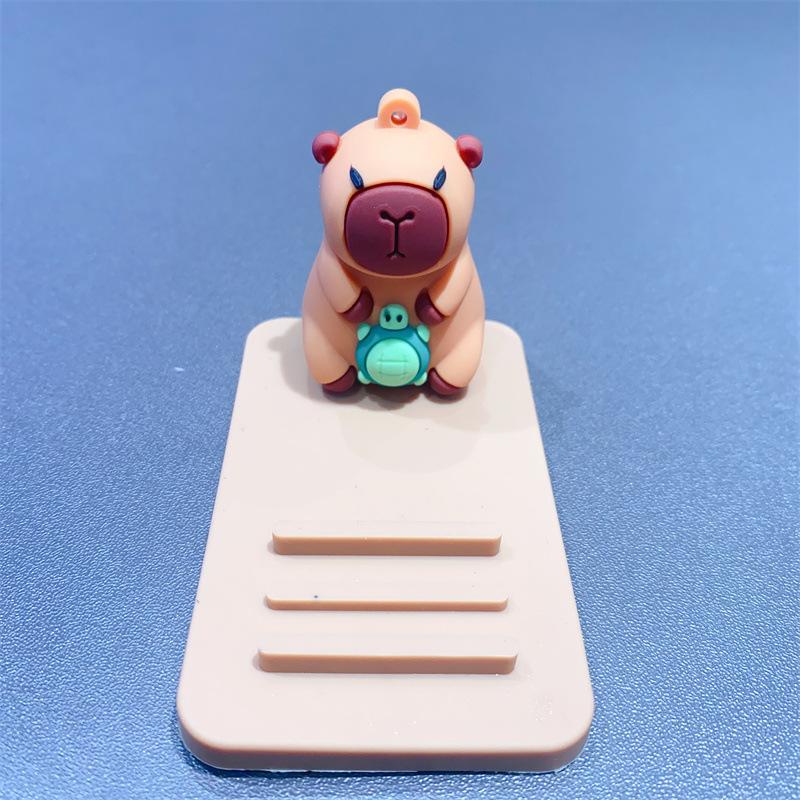 Creative Cartoon Kapibara Capybara Jun Keychain Doll Boys and Girls Cute Bag Pendant Small Gift