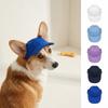 Adjustable Pet Hat Ear Holes Sun Cap Sunbonnet Cap Dog Baseball Cap  Outdoor Sports