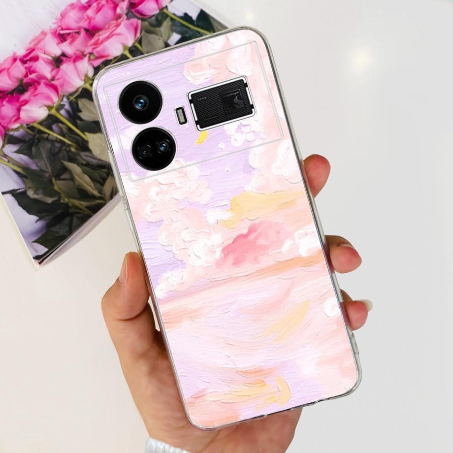 For Realme GT5 240w / GT3 / GT Neo 3 / GT Neo 5 Case Cute Cartoon Luxury Soft Silicon Transparent  Phone Case Back Cover Capas