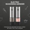 Electric Salt and Pepper Grinder Automatic Rechargeable Pepper Mill Shakers External Adjustable Coarseness Kitchen Appliances