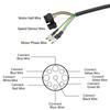 Electric Bike Motor Extension Cable Connector Female Electric Bike Motor Cable 9Pin Conversion For Bike Accessories
