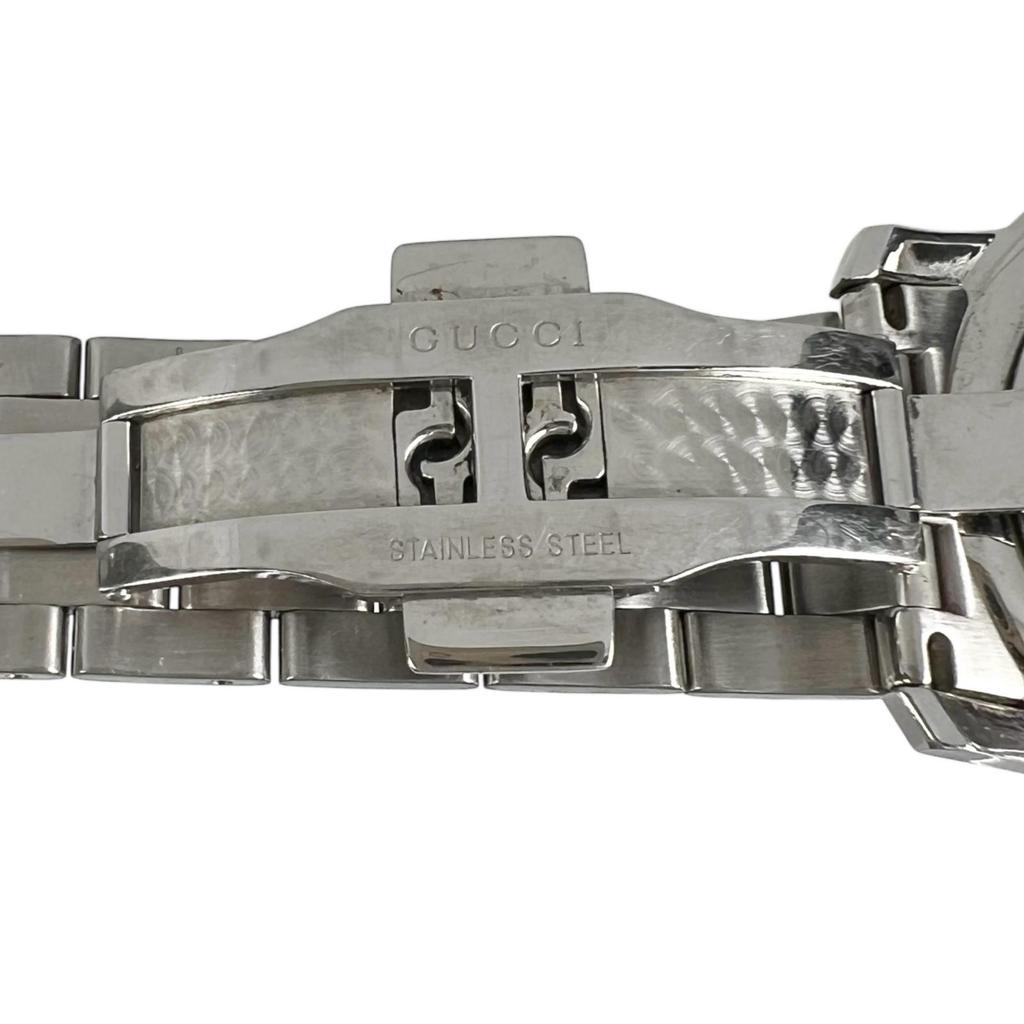 Gucci G Class Watches 5500XL whiteDial Stainless Steel Quartz Analog Display Mens Used