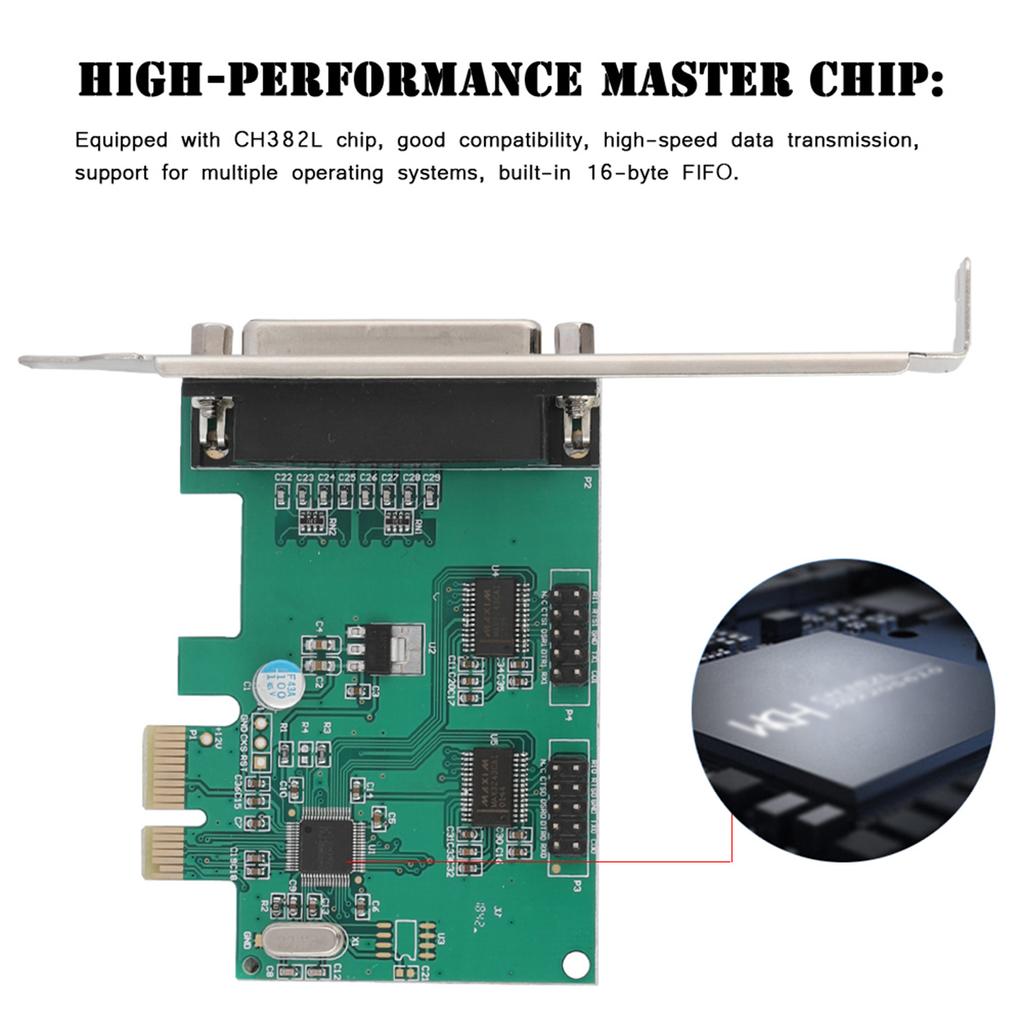 PCI E To 2 Serial Card 1 Parallel Port Card Desktop PCI Expansion Card LPT Port Adapter Card