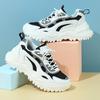 Unisex Platform Sneakers Breathable Mesh Chunky Shoes Non-slip Height Increasing Sports Shoes for Outdoor Running Jogging Traveling