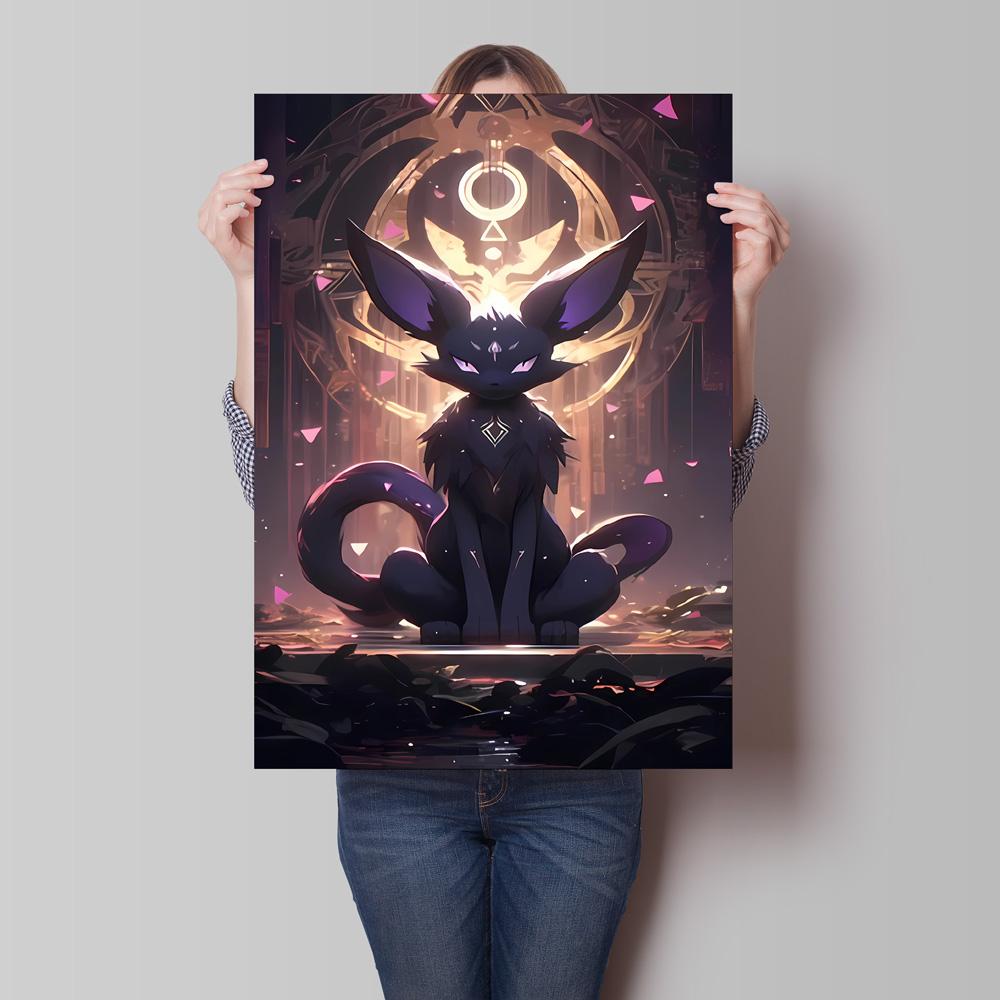 Anime Posters Pokemon Umbreon Cartoon Character Picture HD Print Canvas Painting Home Children's Room Wall Decoration Gifts