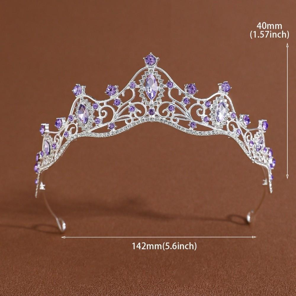 Baroque Queen Princess Crown Rhinestone Prom Jewelry New Crystal Tiara  Wedding Party