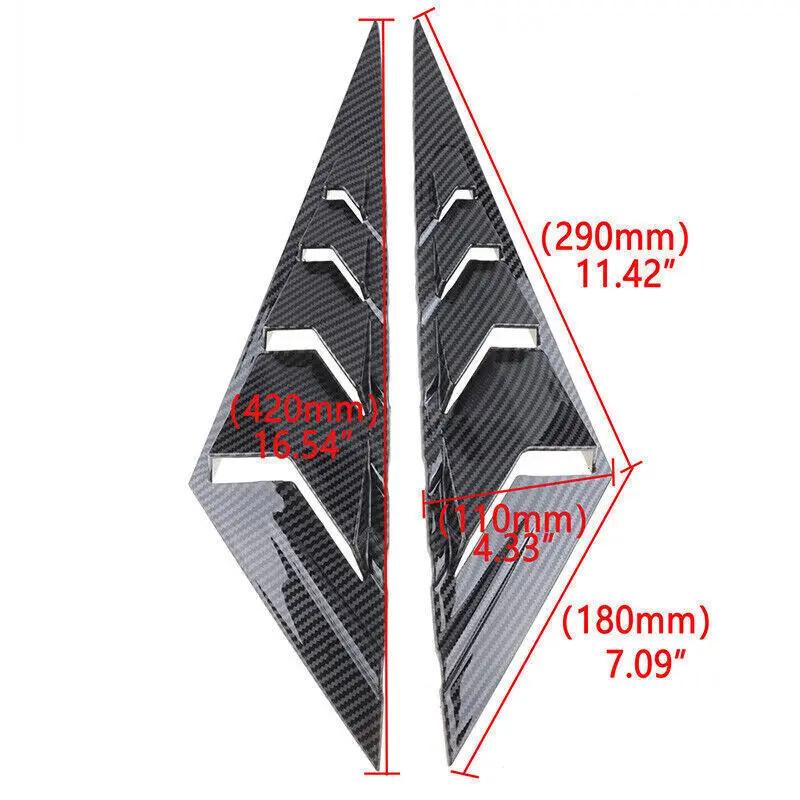 For Hyundai Elantra 2025 2025 2025 Car Rear Louver Window Side Shutter Cover Trim Sticker Vent Scoop Carbon Fiber Accessories