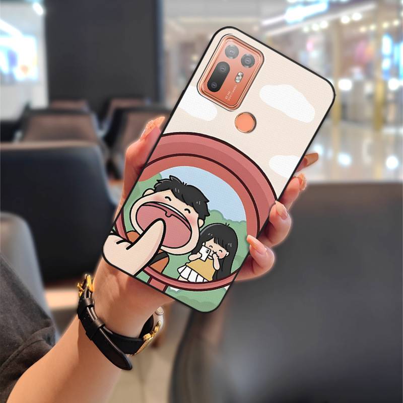 Cute Dirt-resistant Phone Case For HTC Desire 20 Plus/D20+ Couple Waterproof Soft Case Durable Cartoon Full Wrap TPU