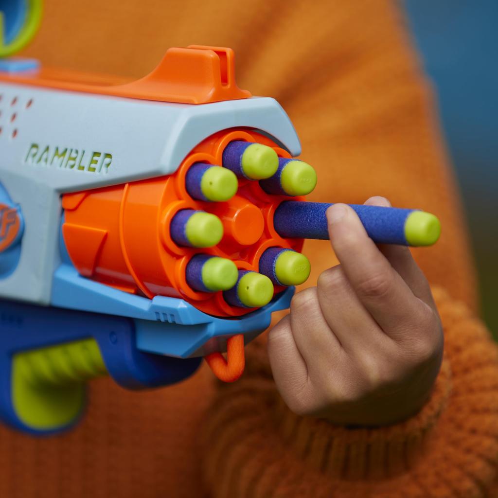 Hasbro Nerf Elite Rookie Blaster with 32 Nerf Elite Darts and 4 Nerf Blaster for Outdoor Ages Authentic Christmas Christmas Christmas Present (HASBRO)