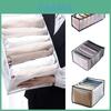 Transparent And Visible 6/7 Grids Clothes Jeans Pants Storage Bag Drawer Mesh Divider Organizer Boxes