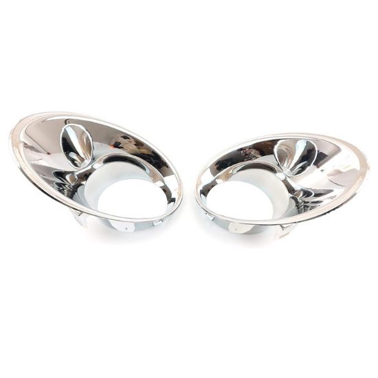 Marco de Luz Antiniebla Níquel Derecha Izquierda Juego de 2 Piezas Para Renault Megane Mk3 III HB Estilo Cromo OEM 261521021R