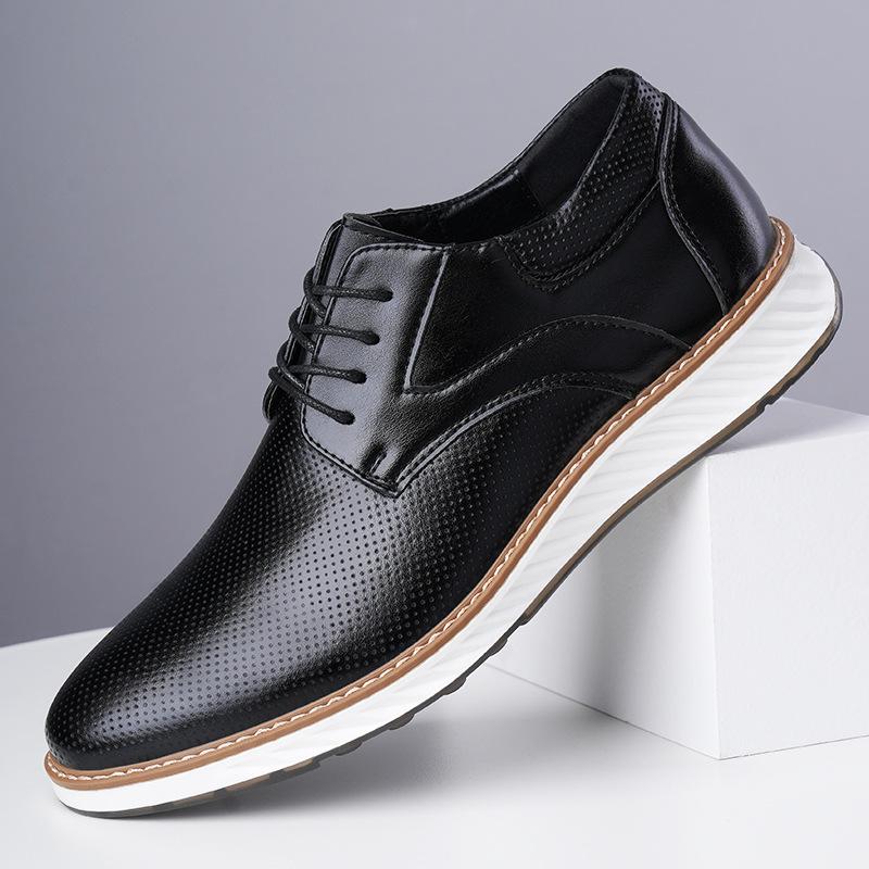 High Quality Men's Business Casual Leather Shoes Breathable Comfortable Shoes Popular Classic Dress Shoes Men Zapatos De Hombre