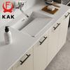 KAK 20pcs Brushed Gold Kitchen Handle Stainless Steel T Bar Door Pull 76mm 96mm Cabinet Knobs and Handles Black Furniture Handle
