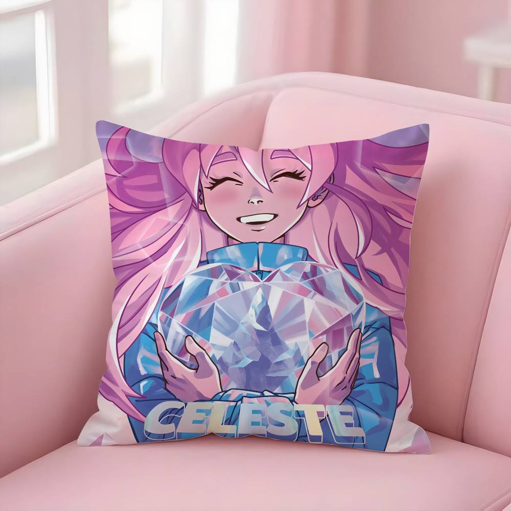 Cute C-CelesteS Game Funny Pillow Case Soft Plush Fabric Double Sided Print Decorative Home Living Room Gift Cushion