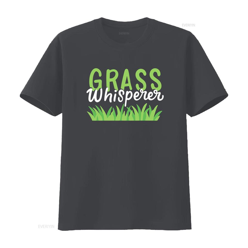 Lawn Mowing T Shirt Care Mower Grass Whisperer Vintage Washed Slightly Versatile Fashion Designer Clothes Stretched Soft