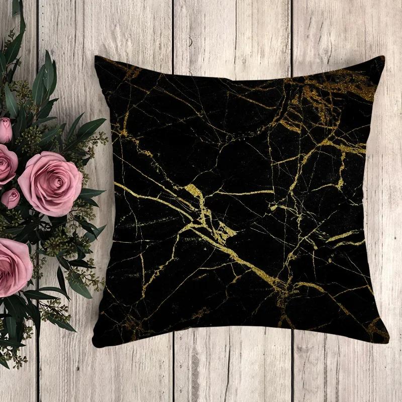 Anime Polštář Černá Zlatá Tisk Dekorační Povlaky na Polštáře Povlak na Polštář Polštáře na Pohovku Potah na Polštář x Dekorační Polštáře