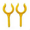 2 Peças Nylon Amarelo Kayak Barco Marinho Bote Fechadura de Remo Suporte Lateral de Buzina - universal