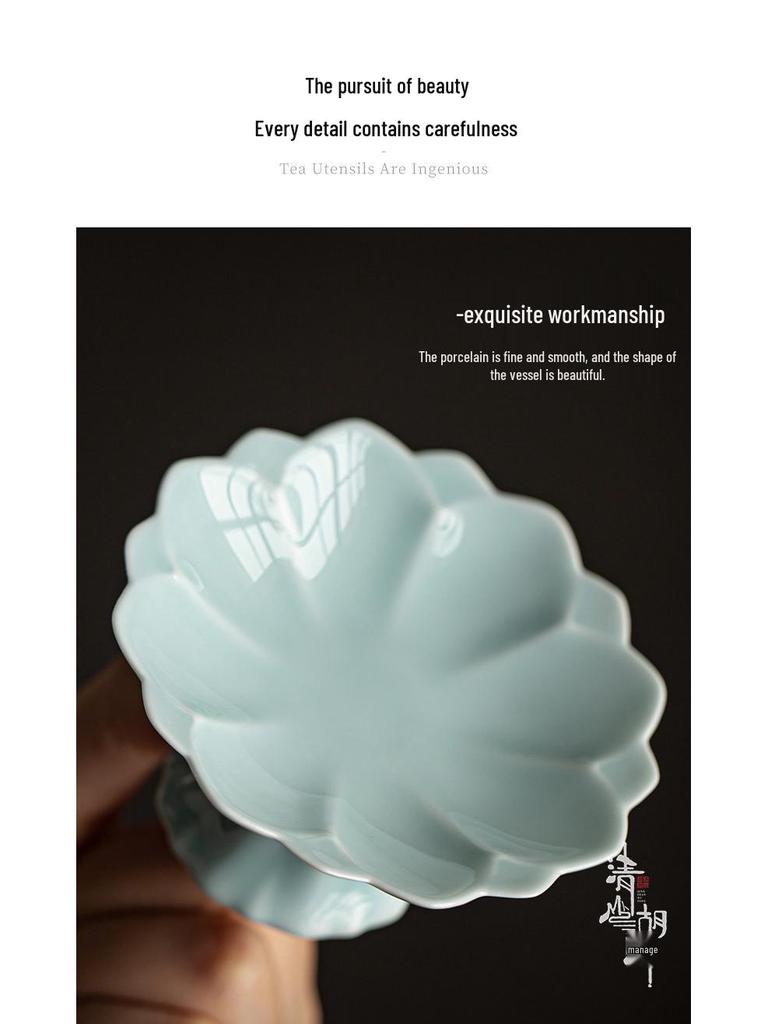 Chinese Style Ceramic Dessert Plate - Exquisite Small Tray for Mooncakes and Snacks, 2025 New Design
