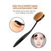 Brochas de Maquillaje Suaves Para Base Polvo Colorete Cejas Sombra de Ojos Difuminar Brocha de Maquillaje Ovalada Herramienta de Maquillaje Cosmética