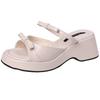 Cartoon Girl Slippers 2025 New Summer Wear Fashion Platform Sandals Summer Bow Slippers Women