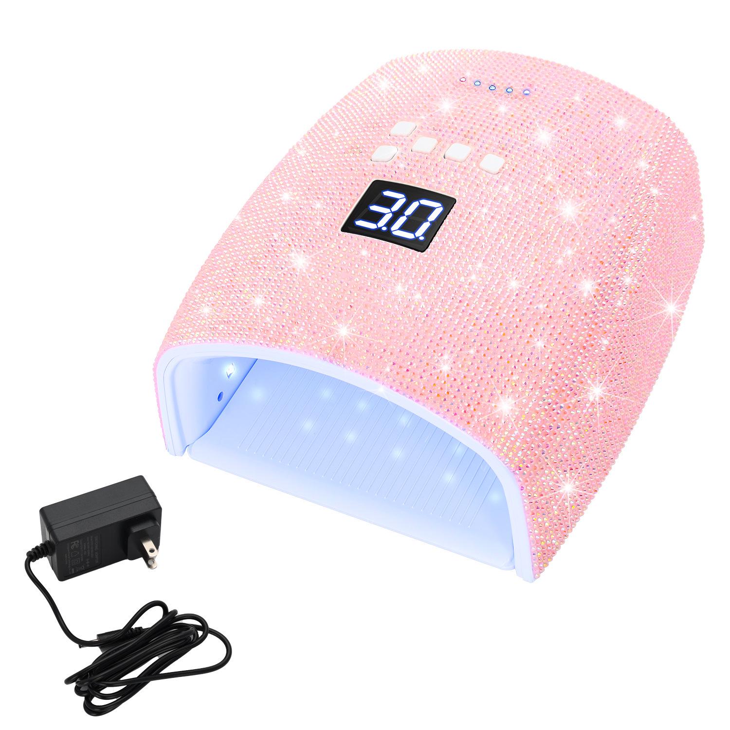 

S10 High Power 66W Nail Lamp with 33 LED Beads – Rechargeable Phototherapy and Baking Light