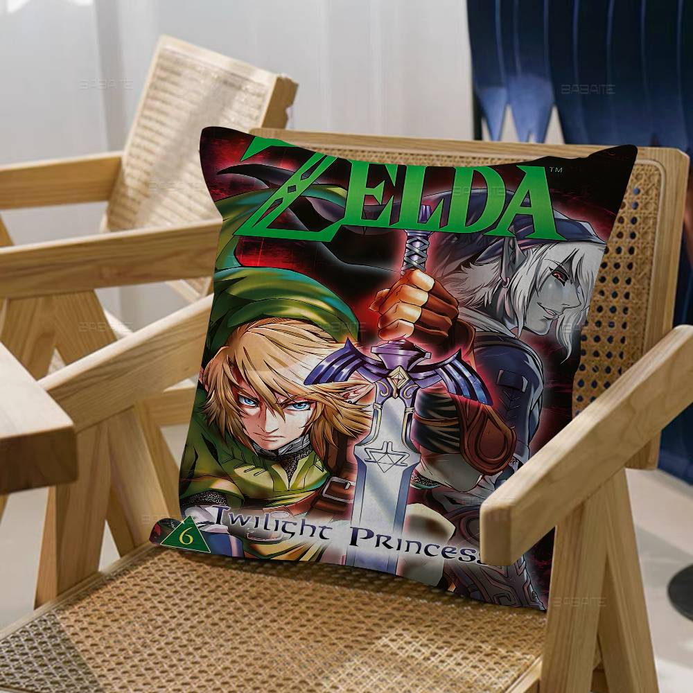 Game L-Legends Of The Z-Zelda Classic Movie Maple Design Cushion Cover Happy Autumn Harvest Decor Holiday Decorati Pillow Cover