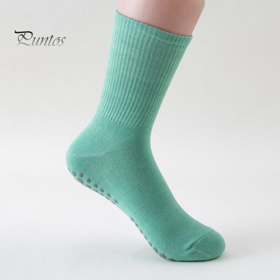 1 Paar Yoga-Socken mit rutschfestem Silikon-Greifer, atmungsaktiv, feuchtigkeitsableitend, professionelle Damen-Ballett-Tanz-Fitness-Pilates-Sport-Wadensocken