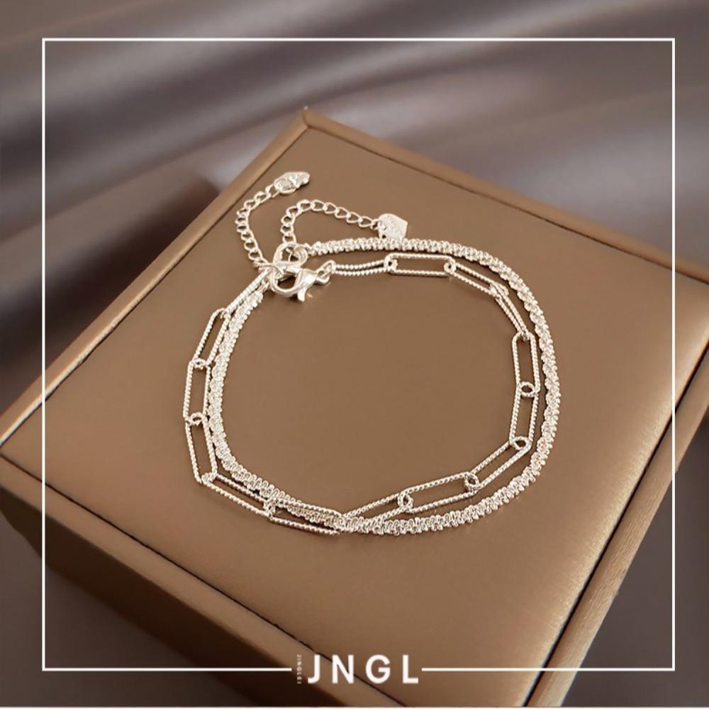 Sparkling Adjustable Bracelet Silver Color Women's Bracelet  Wedding Party Jewelry