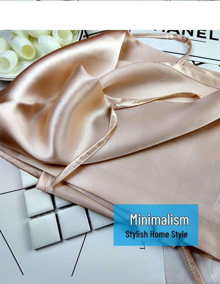 100% Mulberry Silk Pillowcase, 16 Momme – Ideal for Travel and Business, Simple Tie-On Design
