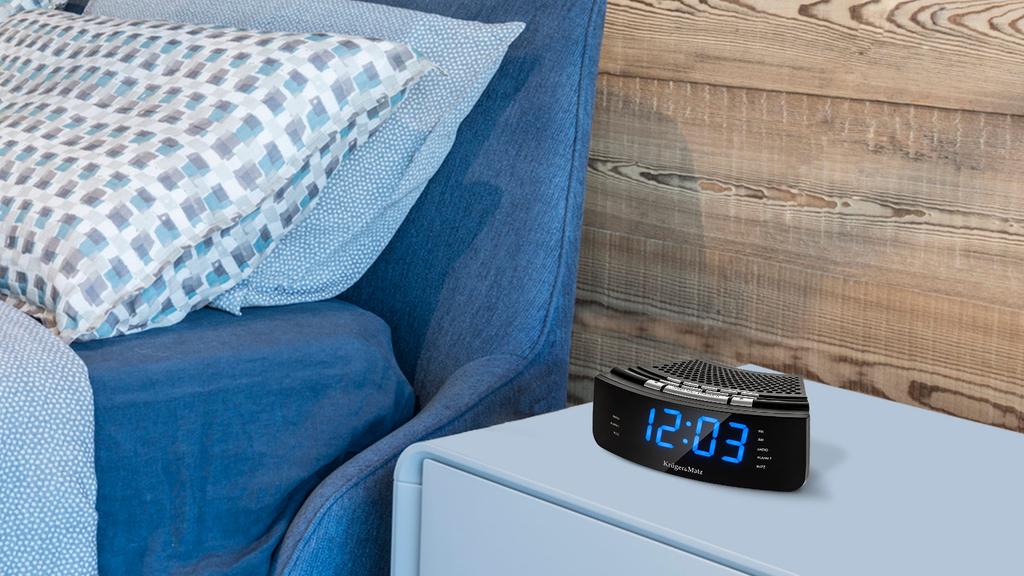 AM FM AUX alarm clock radio Kruger&Matz