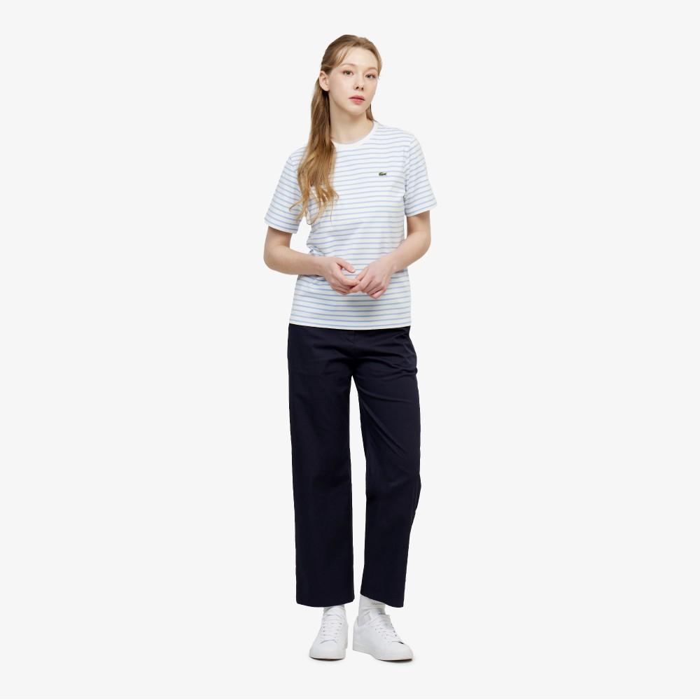 [lacoste] Women's Striped Short-Sleeve T-shirt TF262E-56GAEY