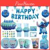 Set di Decorazioni e Articoli per Festa Stitch Usa e Getta per Festa di Compleanno dei Bambini