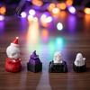 Ghost Keychain Pendant Halloween Fidget Clicker for Stress Relief Pumpkin Skull Witch Office Reliever Hat Finger Clicker 3D Printed Push Button Bag
