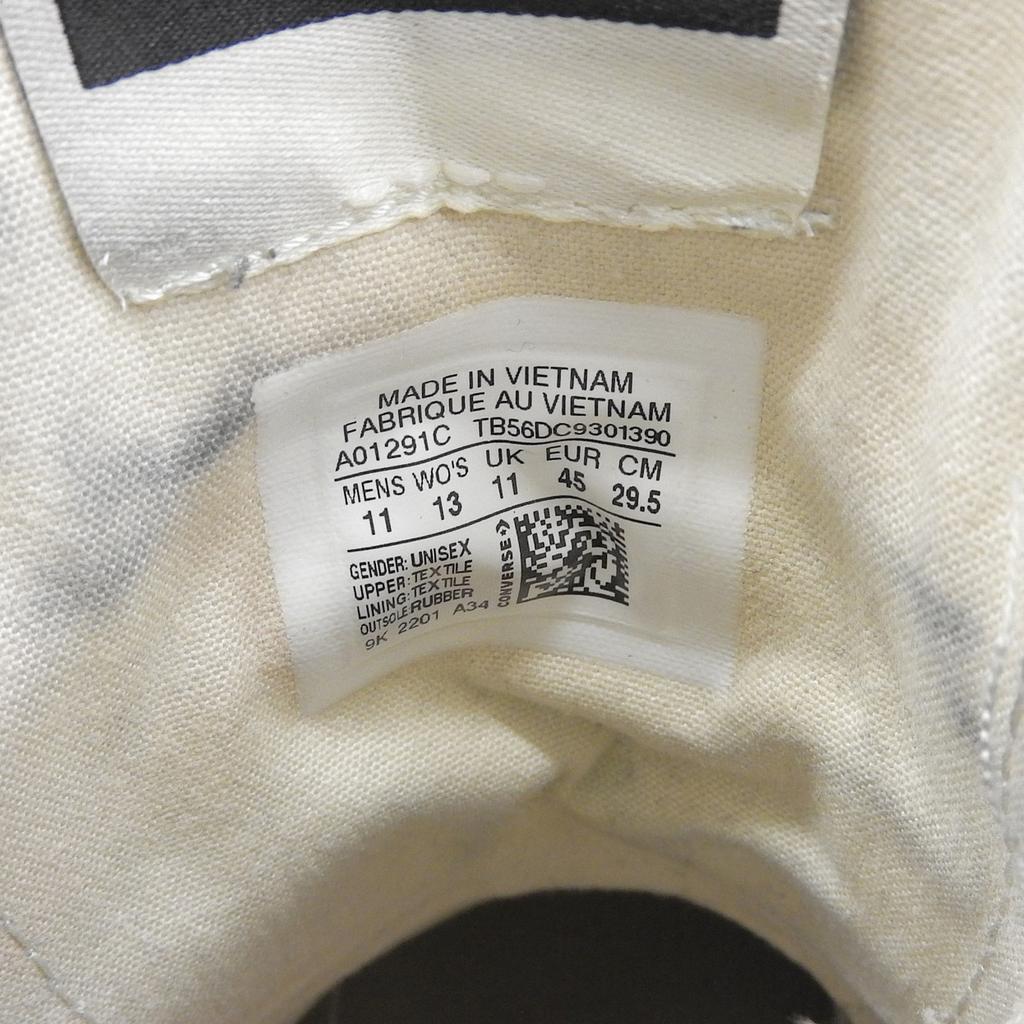 Vynikající RICK OWENS DRKSHDW CONVERSE Vysoké tenisky Turbo Dark Chuck 70 29.5 Použité