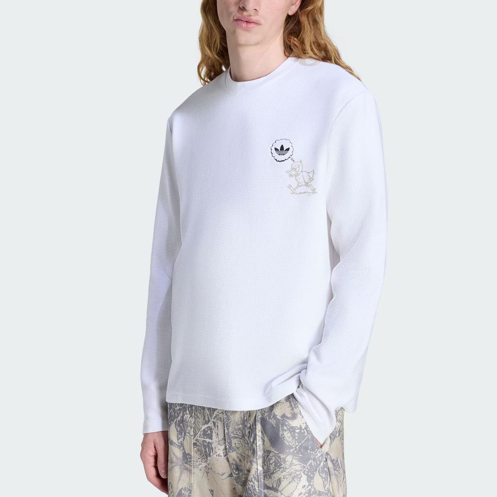 Adidas Originals Originals Waffle Workwear logo-detail long-sleeved T-shirt KG6440