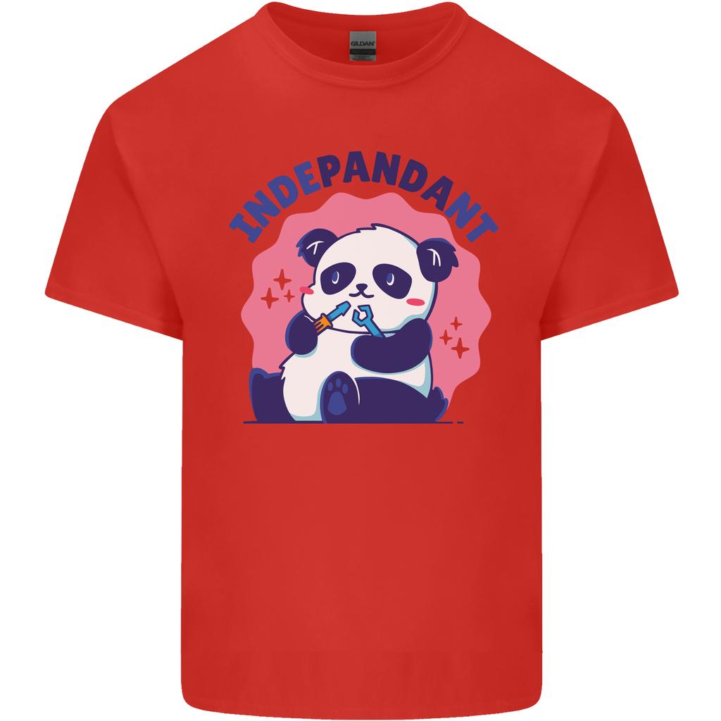 Indepandant Funny Independant Panda Bear Unisexs Light Cotton TShirt