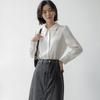Women Blouses Shirts 2025 Spring Long Sleeve Women Blouse Shirt Turn Down Collar Office Lady White Blouse Shirt Women Tops J848