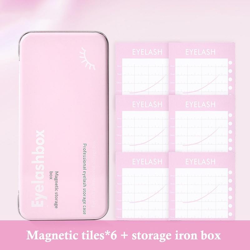 Magnetic Single Layer Lash Extension Storage Box Display Box For False Eyelash Eyelash Strips For Individual