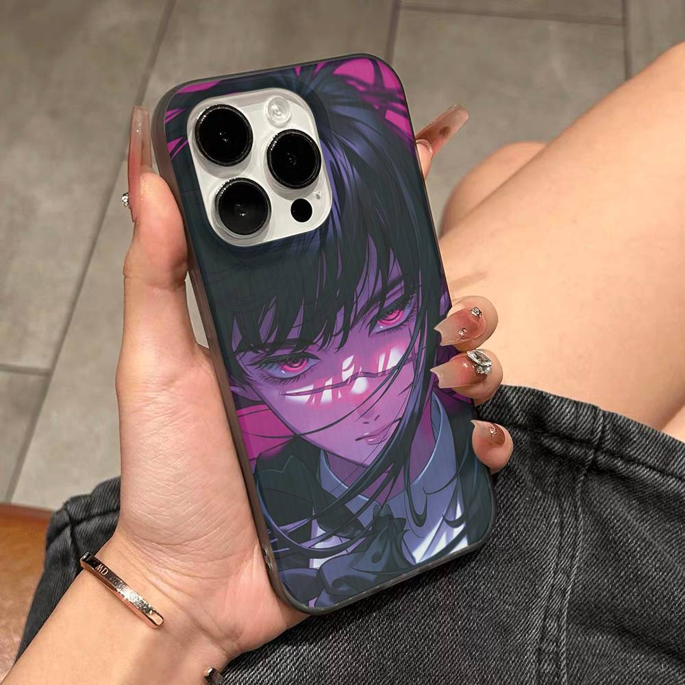 Asa Mitaka Chainsaw Man Anime Manga Handyhülle Für IPhone 16 15 17 Pro 11 12 13 14 Pro Max Plus Weiche Wellen-Silikonhülle